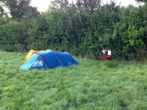 Why would you pitch your tent next to the water taps?